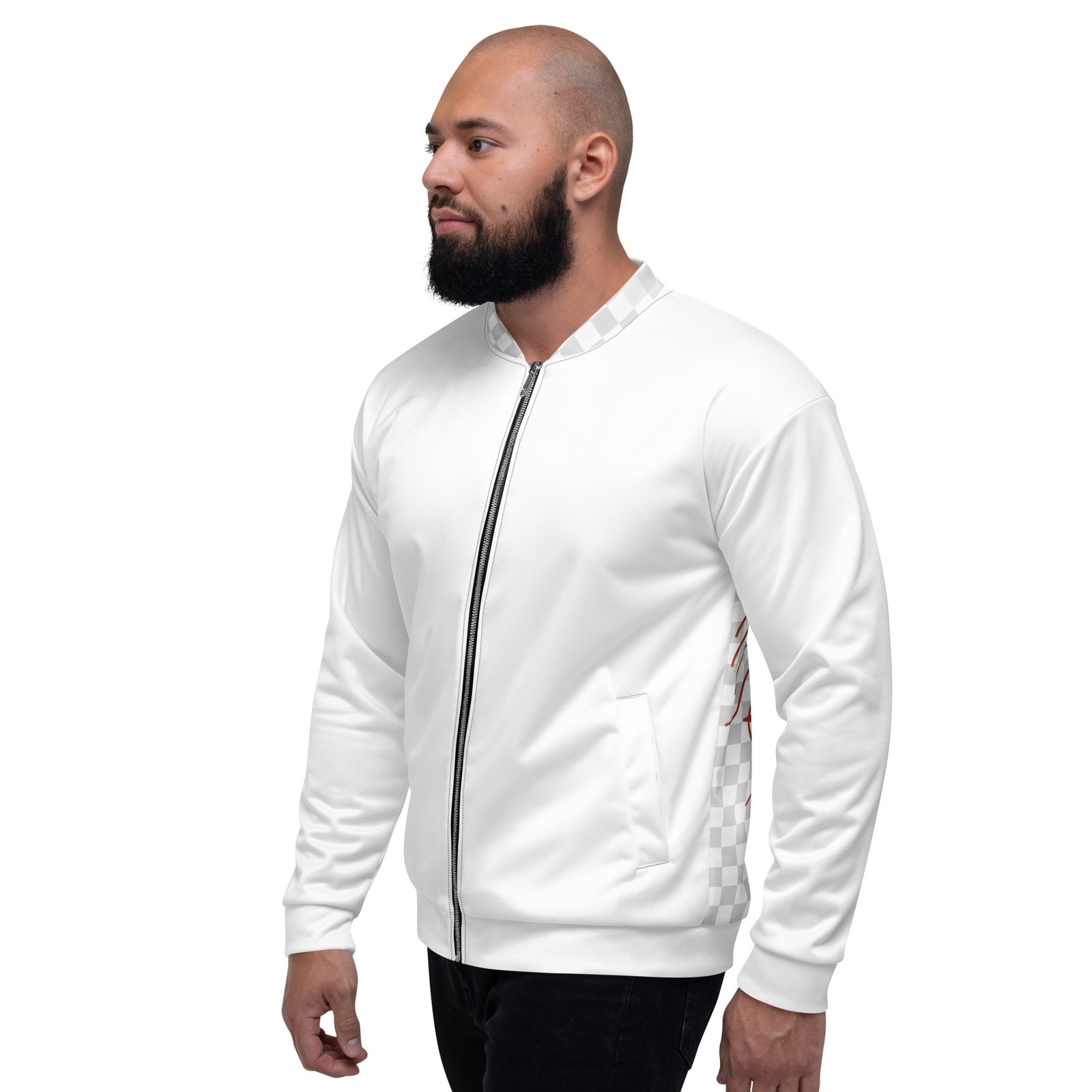 RunFlat Coffee Bomber Jacket – Stelvio Pass Topo - Image 3