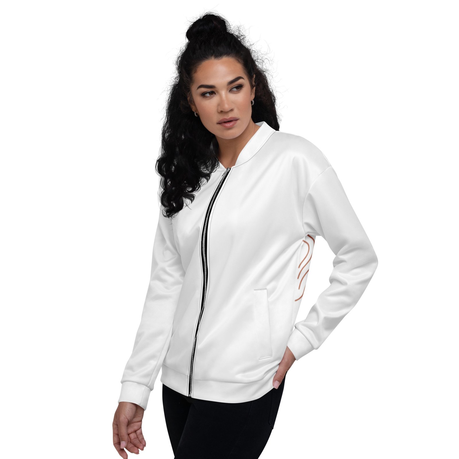 RunFlat Coffee Bomber Jacket – Stelvio Pass All-Over Print - Image 6