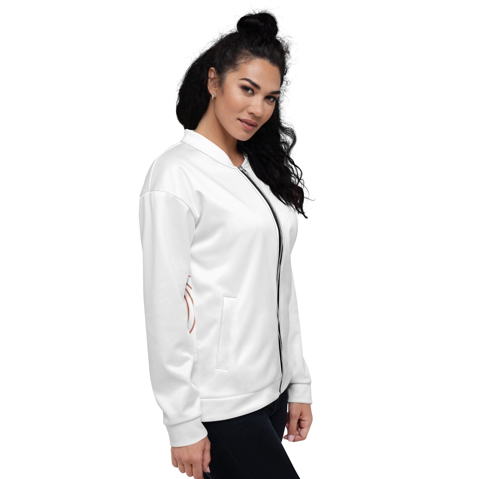 RunFlat Coffee Bomber Jacket – Stelvio Pass All-Over Print - Image 7