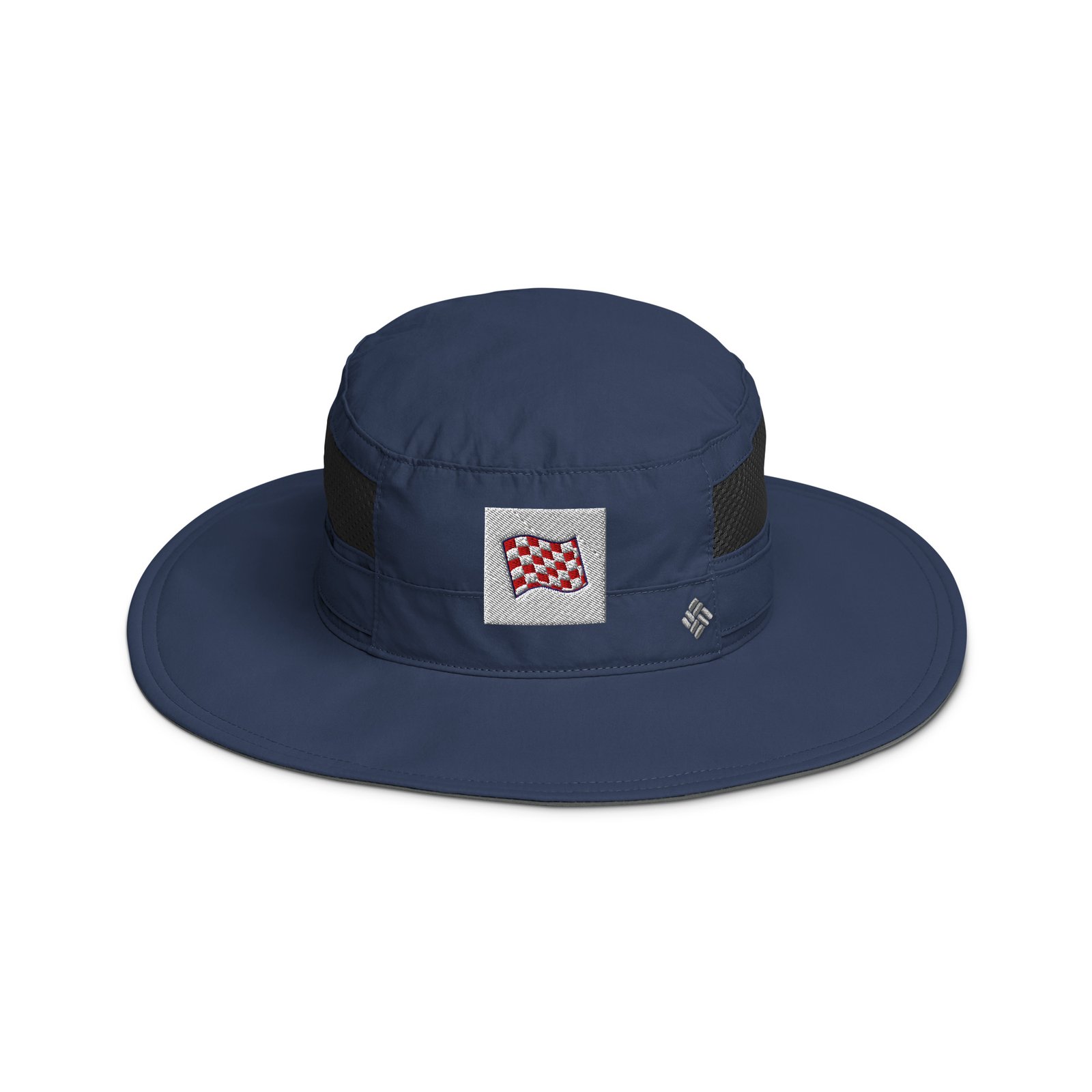 RunFlat Coffee Booney Hat – Checkered Flag - Image 2