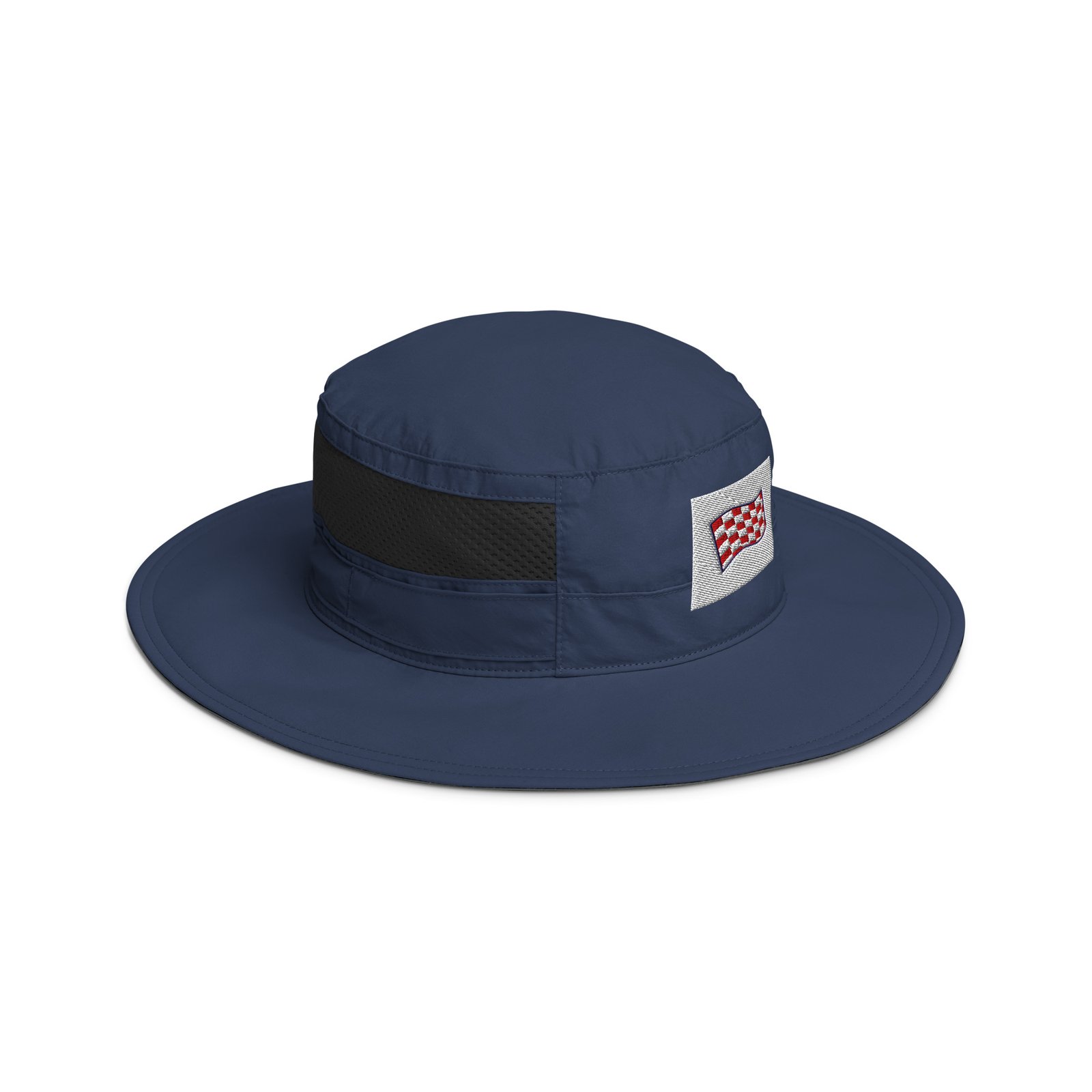 RunFlat Coffee Booney Hat – Checkered Flag - Image 4