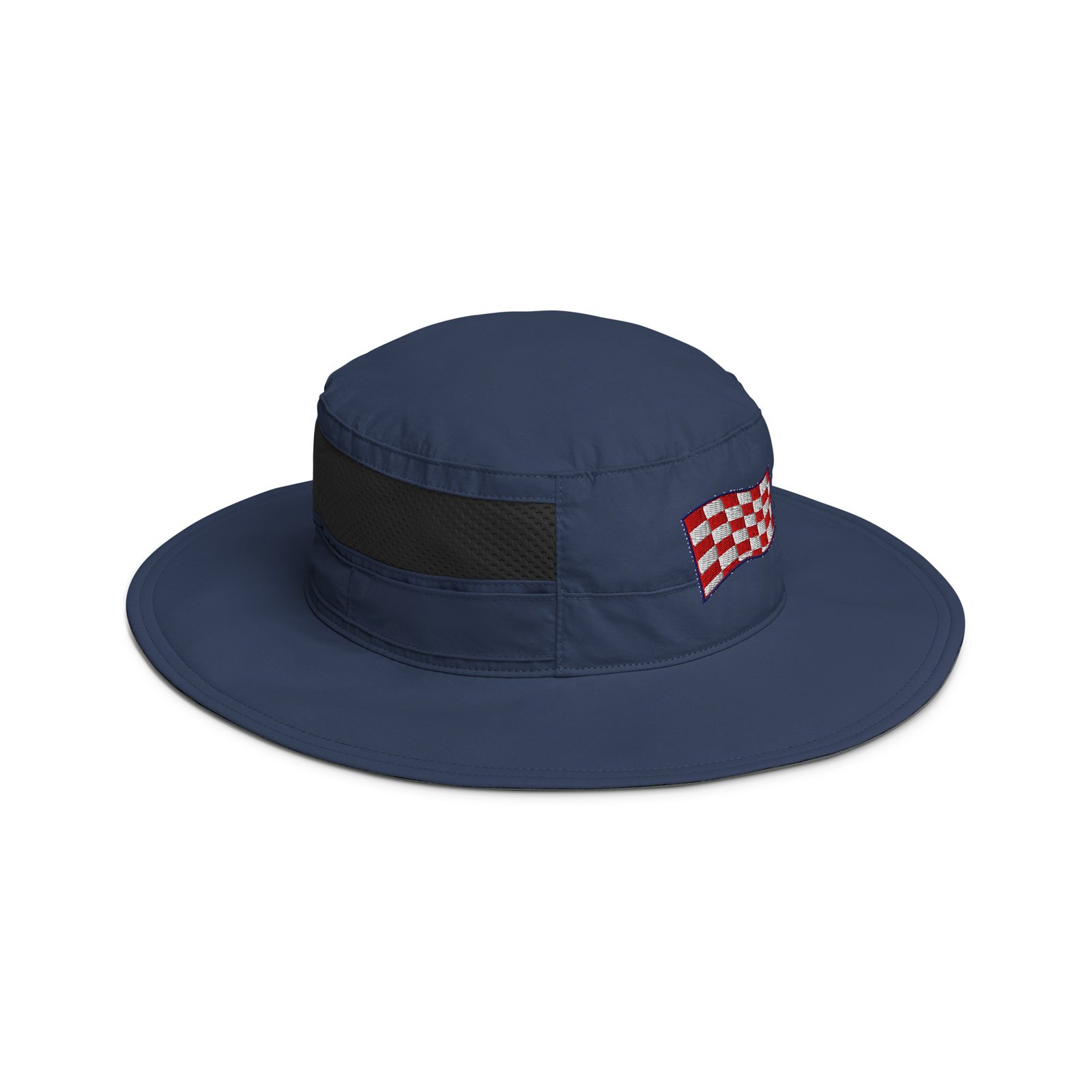 RunFlat Coffee Booney Hat – Checkered Flag - Image 8