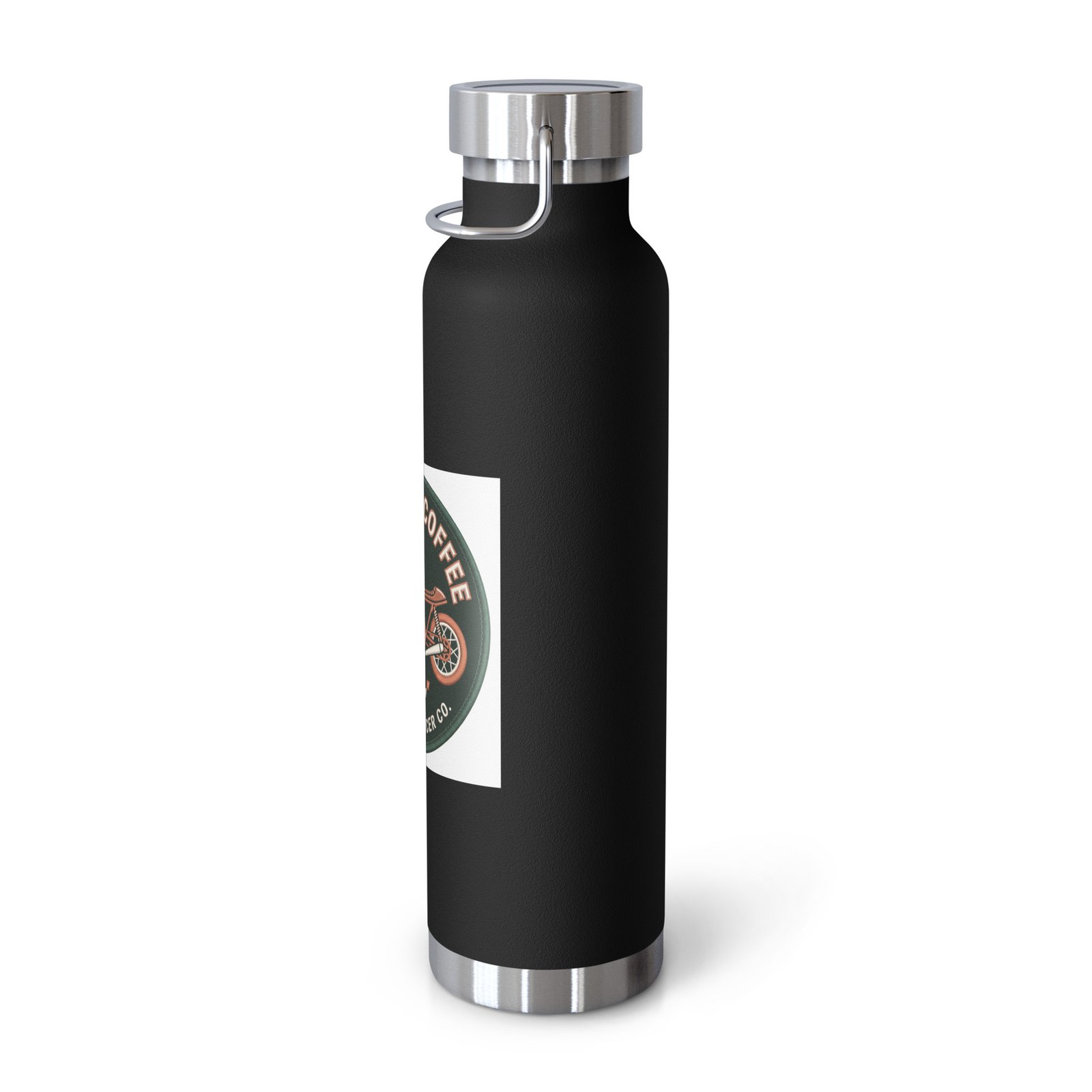 RunFlat Coffee Copper Vacuum Insulated Bottle – Cafe Racer Crest - Image 4