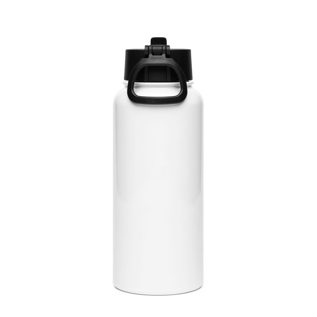 RunFlat Coffee Stainless Steel Water Bottle with Straw Lid – Cafe Racer Crest