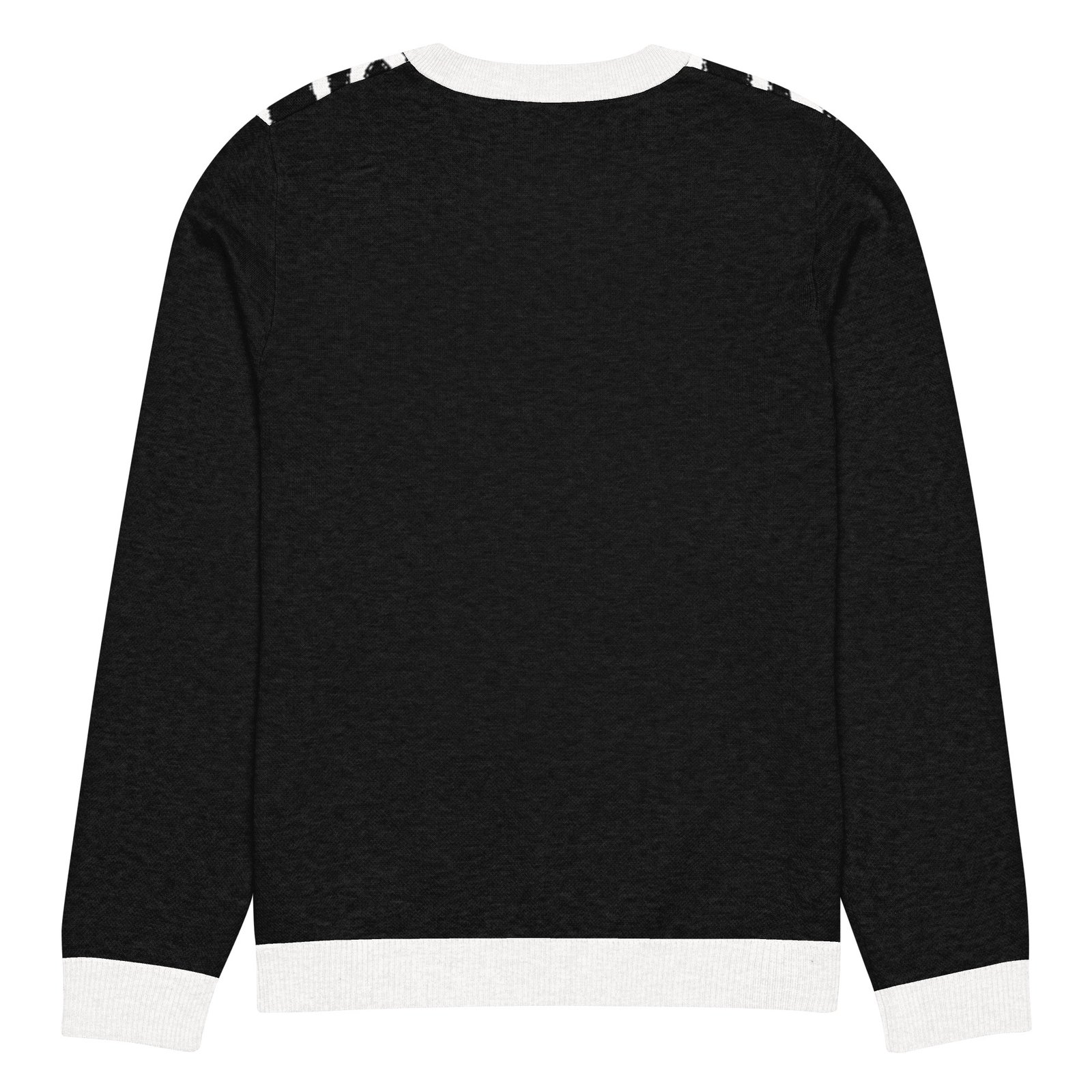 RunFlat Coffee Knitted Crewneck Sweater – Cafe Racer Crest - Image 4