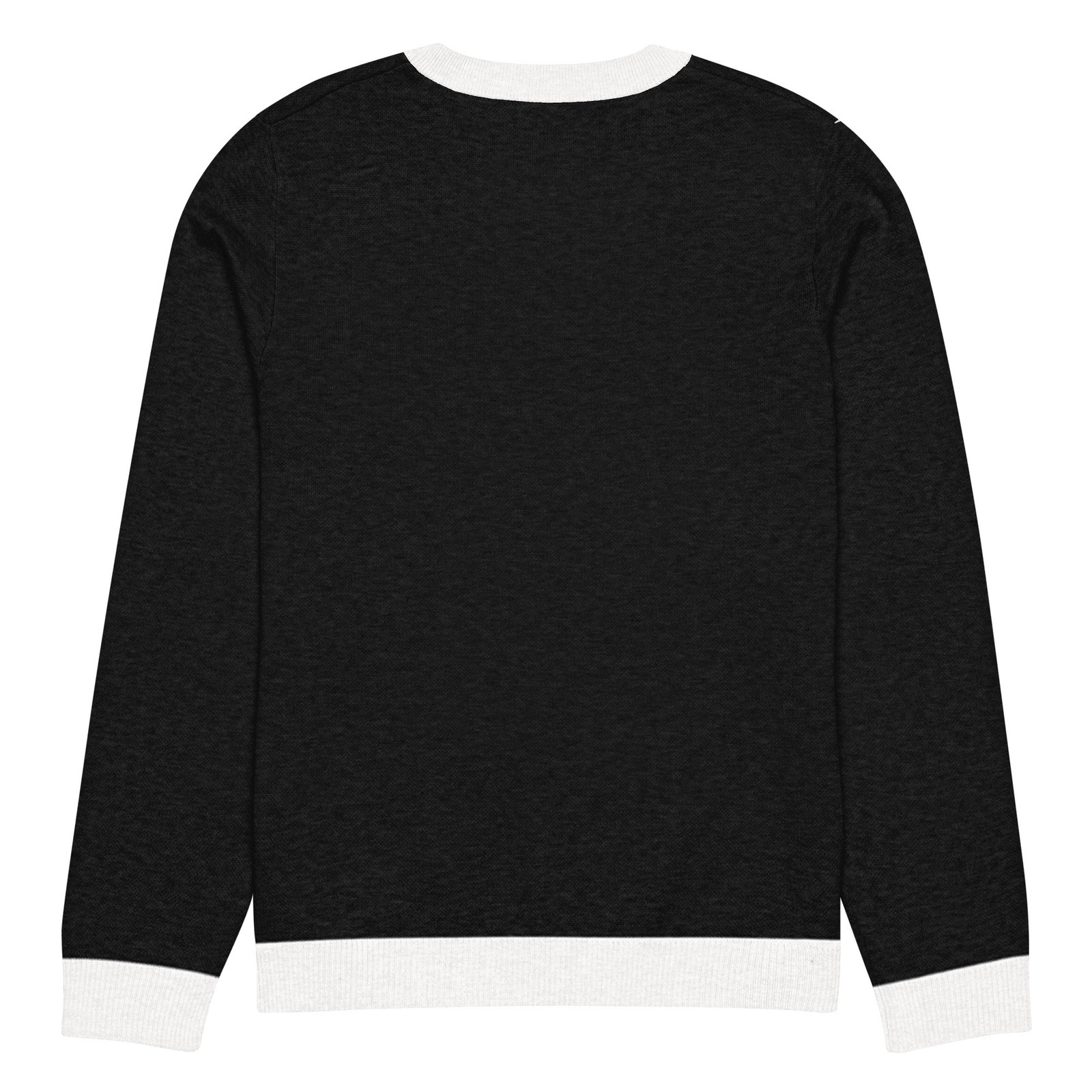 RunFlat Coffee Knitted Crewneck Sweater – Cafe Racer Crest - Image 2