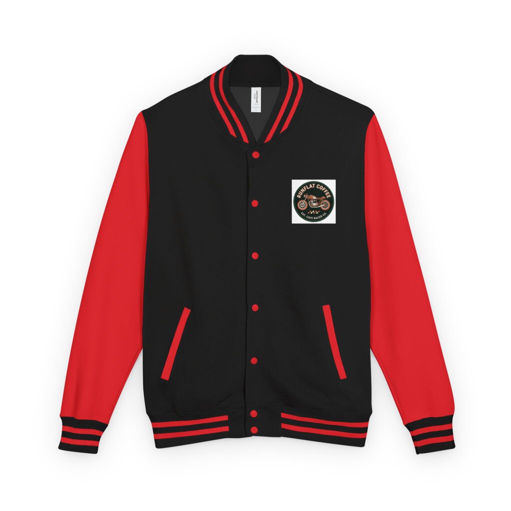 RunFlat Coffee Heavyweight Letterman Jacket – Cafe Racer Crest