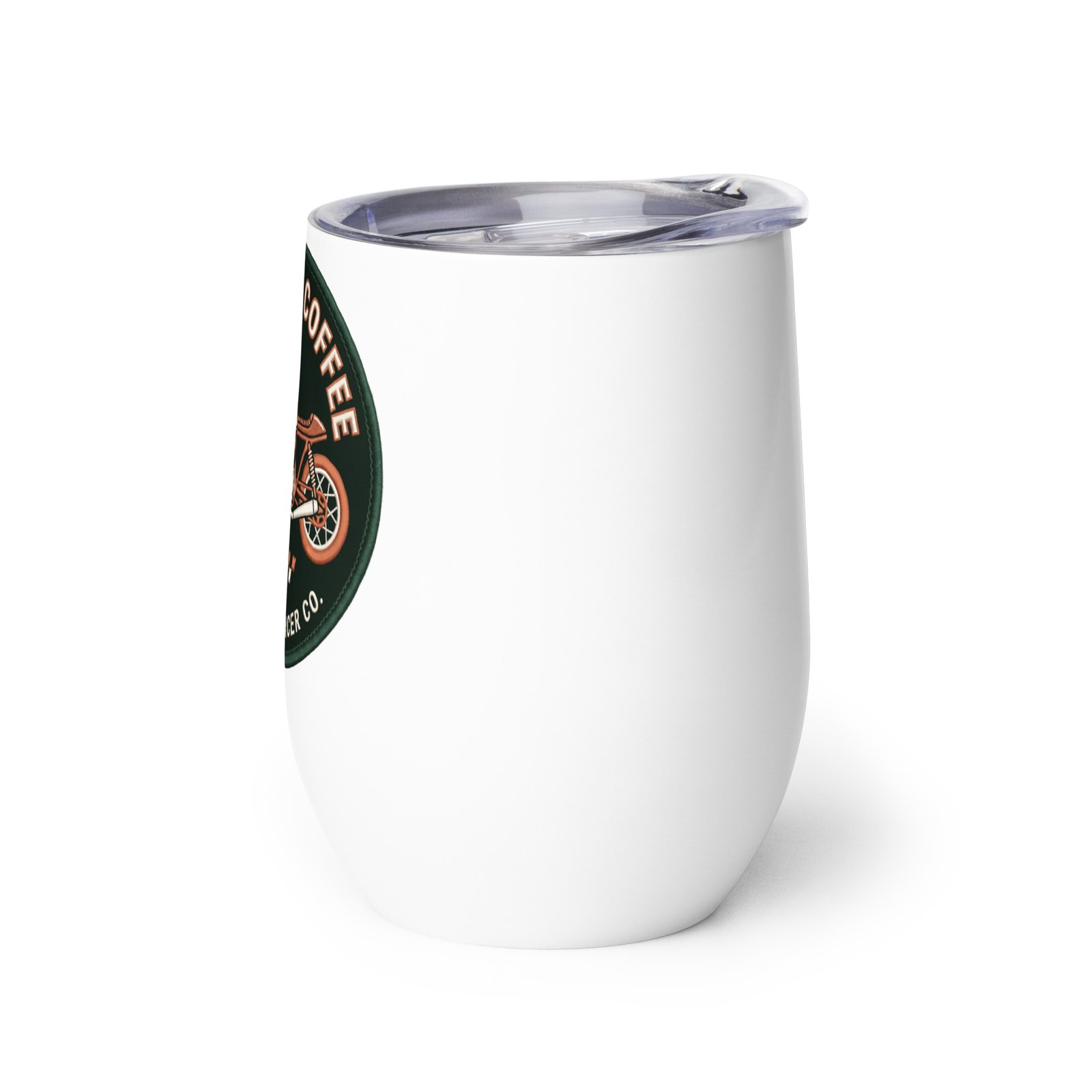 RunFlat Coffee Wine Tumbler – Cafe Racer Crest - Image 3